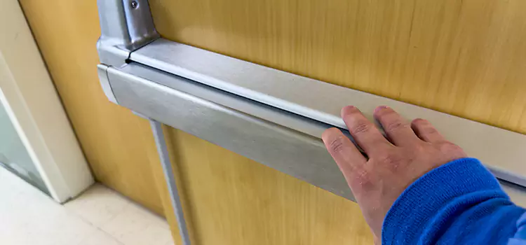 Installing a Push Bar on a Door High Point